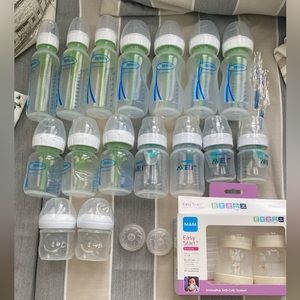 Baby Bottle Lot. Dr Browns, Avent, Mam bottles.